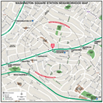 MBTA Washington Square Neighborhood Map